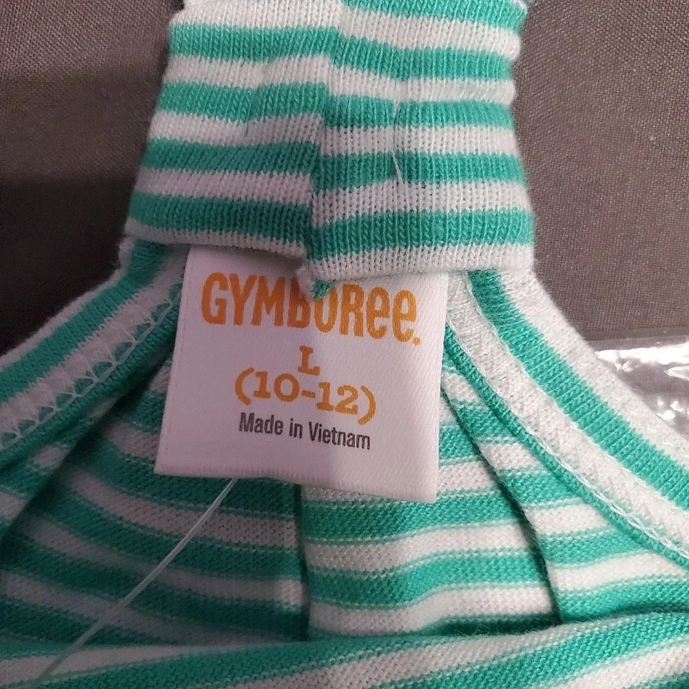 NWT Gymboree Girls Surf Stripe Dress L 10/12